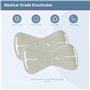 TERAPIO 2x électrodes de remplacement réutilisables sans latex de qualité supérieure compatibles avec le Smart TENS sans fil