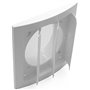 H&C VENT Grille Aeration 190x190mm avec clapet et Moustiquaire │ Anti retour Lamelles Mobiles│ Evacuation Cache Tuyau Ventilateu