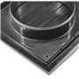 H&C VENT Grille Aeration 150x150mm Ø 100mm Noir avec Curseur Moustiquaire │ Evacuation Caches Tuyau Ventilateur │ d'Extraction V