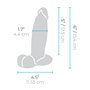 Gode réaliste B-Vibe Silicone (12,6 CM)