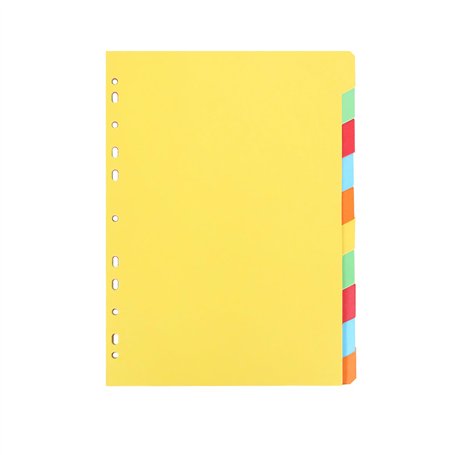 Eagle Lot de 10 intercalaires en papier durable 5 couleurs A4