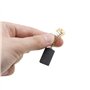 Lot de 2 paires de balais de carbone universels 20 x 12 x 6 mm pour meuleuses d'angle moteur électrique
