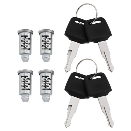OTOTEC 4 Pièces Barres de Toit Coffre de Toit Serrures de Sécurité Serrure de Chargement de Toit pour Porte-vélos Barres de Toit