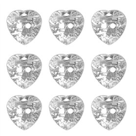 EMSea 100pcs Boutons en Forme de Coeur Cristal Amour Coeur Boutons Clairs Strass Bouton avec Deux Trous Bouton Décoratifs pour B EMSea 100pcs Boutons en Forme de Coeur Cristal Amour Coeur Boutons Clairs Strass Bouton avec Deux Trous Bouton Décoratifs pour B