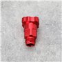 EMSea 2 Pièces M16x1,5 mm Filetage Externe PPS Connecteur de Pistolet de Pulvérisation en Alliage D'aluminium Rouge Compatible a