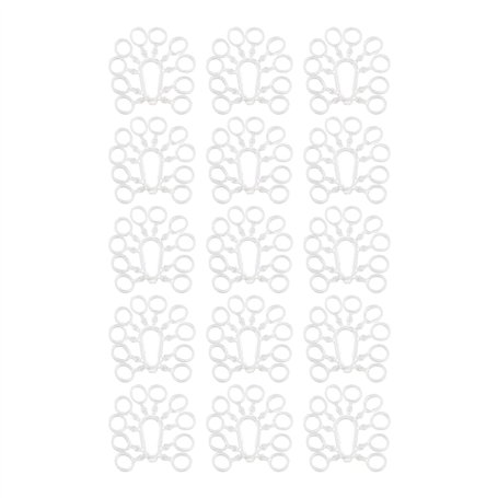 YINETTECH 150pcs Granulés Bandes d'appâts Élastique Support de Plates-Formes Pêche Match de Terminal Grossier Matériel 6mm pour