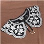 YINETTECH Faux Col Femme Colliers Détachable Broderie Fleur Rétro Large Revers Faux Col Châle Imprimé Fleuri Col Décoration pour