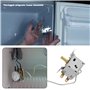 YINETTECH 1x Thermostat de Réfrigérateur Congélateur Contrôleur de Température Froide 220V-250V Bornes à 2 Broches Thermostat de