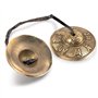 Lrtzizy TibéTains Cymbales Cloches de MéDitation Cloches de Carillon de MéDitation de 6,5 Cm, Cloche de Yoga de MéDitation pour 
