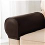 Hopbucan Lot de 2 Housses d'accoudoir en Cuir synthétique Ultra épais et Doux pour chaises Longues, canapés, chaises B