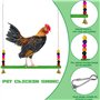 OVNSHVN Poulet pour Poules Poulet Xylophone Jouet Poulet Pont BalançOire Poulet Picorer Poulet Miroir