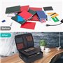 Geieold Sac à Documents Ignifuge avec Serrure Bureau à Domicile Voyage BoîTe de SéCurité Ignifuge et éTanche PoignéE Portable St