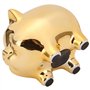 Giyofom Tirelire en CéRamique Or Cochon Tirelire Mignonne Tirelire Ameublement CréAtif DéCoration de Cochon Chanceux, Cochon d'o
