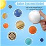 YEHEI Kit de Projet de SystèMe Solaire, PlanetModel Crafts 14 Boules de SphèRes en PolystyrèNe de Taille Mixte pour Les Projets 