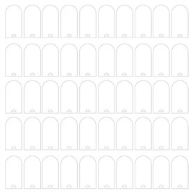 Croerma 50 Pièces Cartes de Mariage en Acrylique Givré avec Décoration Transparente, Plaque Nominative Acrylique, Carte de Place Croerma 50 Pièces Cartes de Mariage en Acrylique Givré avec Décoration Transparente