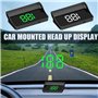 Doxiuyo V9 Affichage Tête Haute de Voiture HUD Affichage du Compteur de Vitesse Projecteur de Pare-Brise/MPH Automobile Pièces É