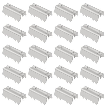 eMagTech 100pcs Colliers de Serrage Ouverts pour Courroie Distribution Imprimante 3D Compatible avec GT2 Le Clip de Courroie Ouv