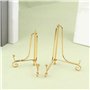 OVNSHVN Présentoir Doré Support Support de Livre Socle Photo Bol Cadre Plat Support D'Assiette Photo Chevalet Décor de Rangement