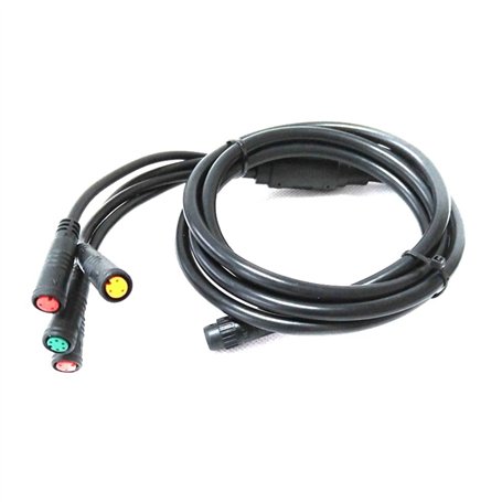 Verklsfuly 1 câble d'extension de vélo électrique 1T4 - Connecteur étanche - Pièces de rechange - Accessoires pour vélo électriq