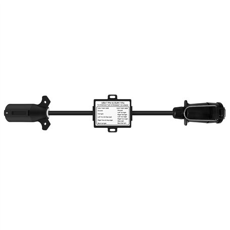 Lobamop Convertisseur de lumière US vers UE - Prise plate à 7 voies vers prise ronde UE 7 broches