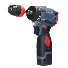 Wisboey Perceuse au Lithium 16,8 V 2 en 1, Tournevis Électrique, Outil Électrique Multifonction, Couple de 45 Nm, Moteur Sans Ba Wisboey Perceuse au Lithium 16