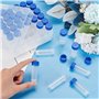 Willoghsa Lot de 36 tubes à essai en plastique de 5 ml avec bouchon à vis, petits tubes à essai avec boîte de rangement pour fou