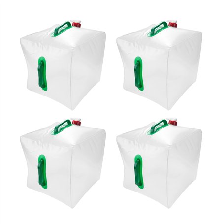 berjalan Lot de 4 bidons d'eau pliables avec bec verseur de 20 l