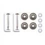 Jemcgrl 50 X 22 Mm Lot de 2 Roues de Rechange pour Valise à Bagages, Roulettes Pivotantes en PolyuréThane Kits de RéParation de