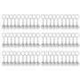 Qaautor 60 Pièces Mini Boule Disco Porte-Clés Années 70 Disco Favors Boule à Facettes Porte-Clés Ensemble de Porte-Clés pour Déc