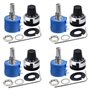 Aurelicxy 4 Pièces 3590S-2-103L 10K Ohm Potentiomètre Rotatif 10 Tours Bobiné Précision Multi-Tours Potentiomètre Bobiné