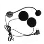 Doxiuyo Microphone et Haut-Parleur pour Casque de Moto à Demi-Masque de Type C