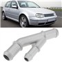 ECSiNG Tuyau de refroidissement à bride en Y en aluminium 1J0121087E compatible avec VW MK4 1.8T 2000-2005 compatible avec Audi