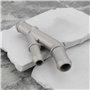 ECSiNG Tuyau de refroidissement à bride en Y en aluminium 1J0121087E compatible avec VW MK4 1.8T 2000-2005 compatible avec Audi