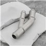 ECSiNG Tuyau de refroidissement à bride en Y en aluminium 1J0121087E compatible avec VW MK4 1.8T 2000-2005 compatible avec Audi