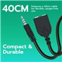 Mcbazel Surecom adaptateur d'écouteur 3,5 mm Kenwood pour téléphone portable vers talkie-walkie