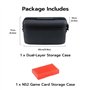 Mcbazel Sac de Transport de Protection à Double Couche, Etui de Rangement pour 24 Cartes de Jeu, Coque Rigide Etanche pour Conso