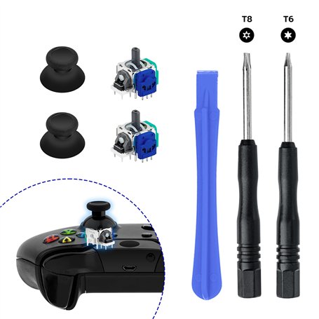 Mcbazel Joysticks de Réparation Hall Effect pour Xbox Series X&S/One/One X/One S