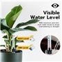 Mcbazel 5 Pièces Indicateur de Niveau d'eau Hydroponique, Jauge de Niveau d'eau avec Flotteur pour Plantes, Indicateur d'Humidit