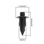 eMagTech 30x Clip de Carénage en Plastique Rivet Garniture de Panneau de Retenue Noir Trou de 6mm Compatible avec Honda Compatib