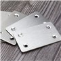 eMagTech 20pcs Plaque de Réparation Plate 60x38x1.5mm avec Vis Droite en Acier Support de Fixation Assemblage Connecteur de Répa