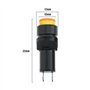 ECSiNG 18pcs Voyant d'alimentation LED DC 12V Montage Encastré sur Panneau pour Appareils Électroménagers de Télécommunications