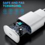 25W Chargeur Rapide pour iPhone, 2 Pièces PD 3.0 Prise USB C avec 2M Cable Lightning for iPhone 14/14Pro/13/13 Mini/13 Pro/13Pro