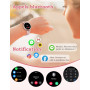 Montre Connectée Femme Ronde Petite Montre Podometre Smartwatch avec Appel Bluetooth Cardiofrequencemetre Oxymetre Chronometre p