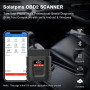AICARGER Appareil de diagnostic OBD2 sans fil Bluetooth, IOS & Android & Windows – Base de données 3000 codes – Convient pour vo