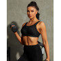 Wingslove Soutien-Gorge Brassiere Sport Femme Grande Taille Impact Elevé sans Armature Non Rembourré Brassière Sport