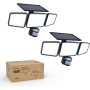 Philips Lampe de sécurité solaire Extérieur 302 LED 1200 lm, projecteur mural étanche à énergie solaire avec détecteur de mouvem