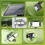 Philips Lampe de sécurité solaire Extérieur 302 LED 1200 lm, projecteur mural étanche à énergie solaire avec détecteur de mouvem