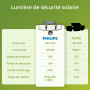 Philips Lampe de sécurité solaire Extérieur 302 LED 1200 lm, projecteur mural étanche à énergie solaire avec détecteur de mouvem