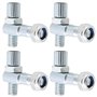 LT Easiyl Lot de 4 étriers de Frein de Vélo M6 Weldtite Câble de Réglage Latéral pour Vélos de Route Et de Montagne