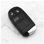 SG Store Coque de clé télécommande à 3 Boutons Compatible avec Jeep Cherokee KL 2014-2019 télécommande Compatible avec Fiat 500X